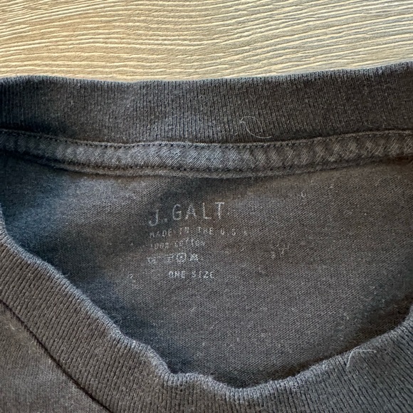 Brandy Melville John Galt Club Inferno Graphic Cropped Raw Hem Tank Top Black - Picture 7 of 7